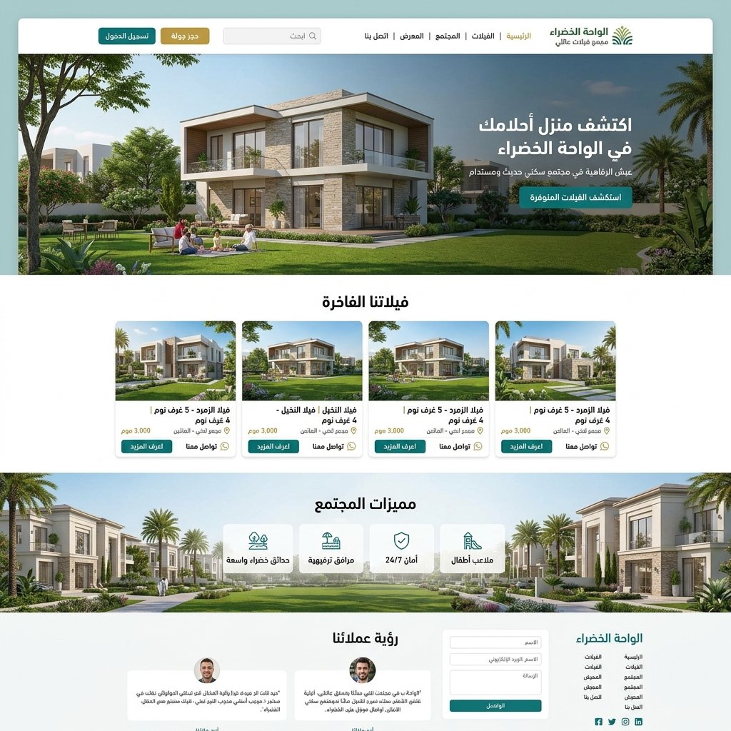 قالب الواحة السكنية